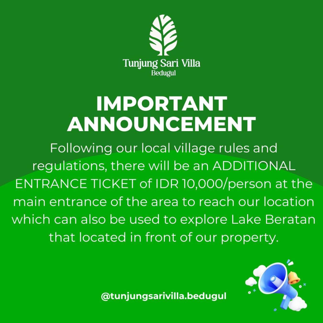 Tunjung Sari Villa Bedugul Bedugul  Exterior foto